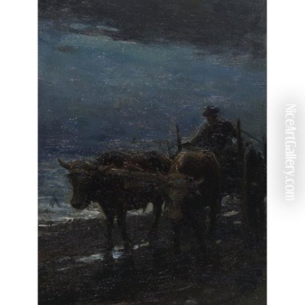 The Seaweed Harvest by Farquhar McGillivray Strachen Knowles