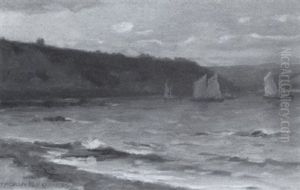 Coastal Scene With Sailboats by Farquhar McGillivray Strachen Knowles