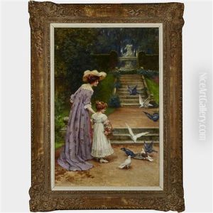 Feeding The Doves by George Sheridan Knowles