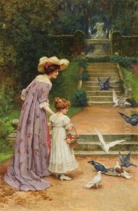 Feeding The Doves by George Sheridan Knowles