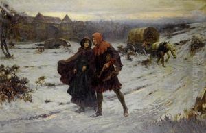 Strolling Players What Care We For Bitter Weather Etc. by George Sheridan Knowles