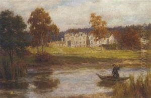 A Scotsman In A Rowing Boat Before A Country House A Scotsman In A Rowing Boat Before A Country House
