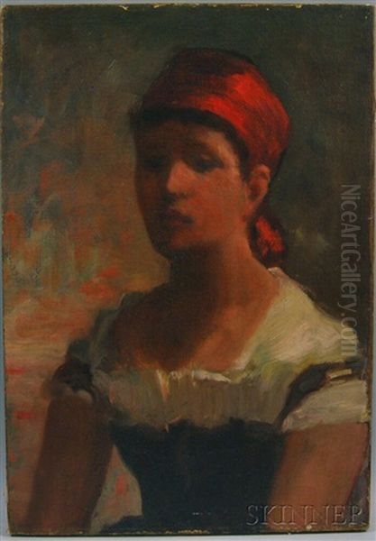 Peasant Girl With A Red Kerchief - view 1