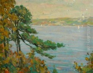 Autumn Seascape (+ Beached Ship; 2 Works) by James Knox