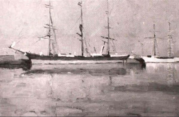 Preparing To Sail, Yarra River - view 1