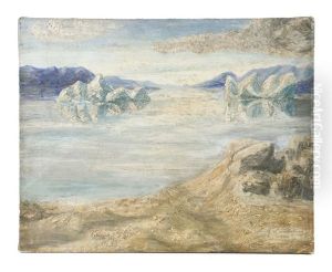 Icebergs And Mountains by Gerda Knudsen