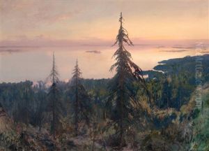 Evening Sun by Peder Jacob Marius Knudsen