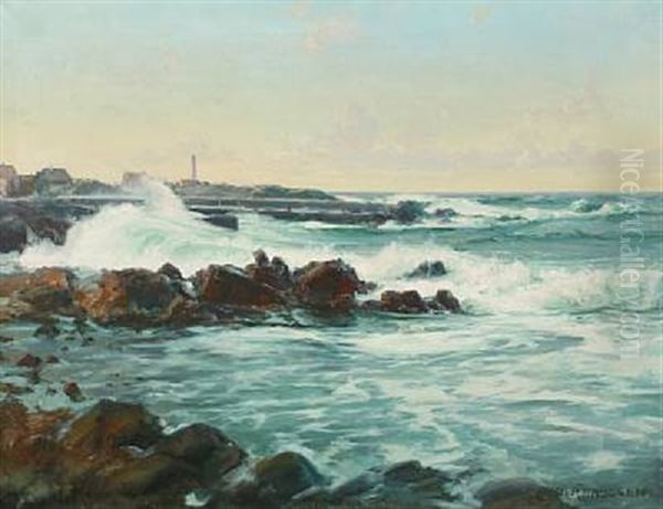 Landscape With A Lighthouse, Presumably From Bornholm - view 1