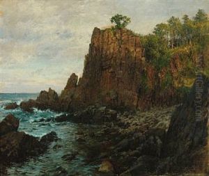 A Coastal Scenery From Bornholm Island by Peder Jacob Marius Knudsen