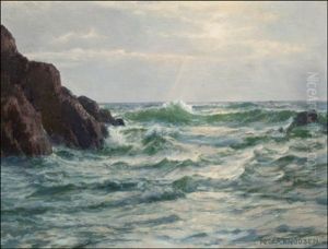 Ensimmaiset Auringonsateet Myrskyn Jalkeen (the First Rays Of Sunlight After The Storm) by Peder Jacob Marius Knudsen