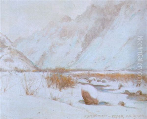 Bjerglandskab Fra Romsdalen I Norge, Vinter - view 1