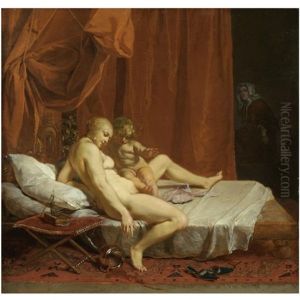 Venus And Cupid by Nikolaus Knuepfer