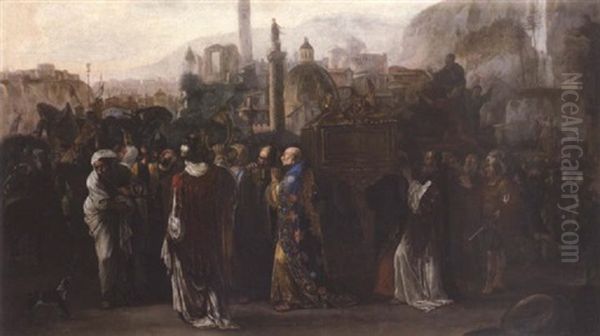 The Ark Of The Covenant Being Taken Into Jerusalem - view 1