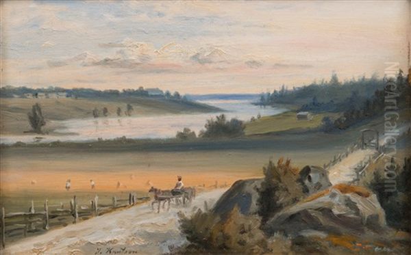 Horse-cart On A Country Road - view 1