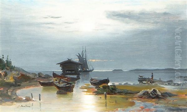 Boats On The Shore - view 1