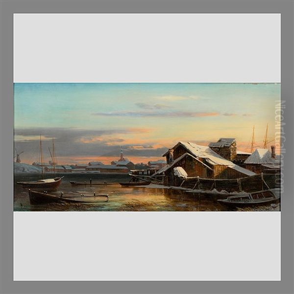 Harbour In Winter - view 1
