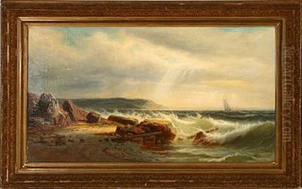 Coastal Scene With Rocks - view 1