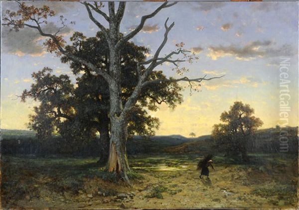 Grands Arbres Au Crepuscule - view 1