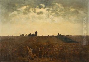 Paysage D'ete A La Tombee Du Jour