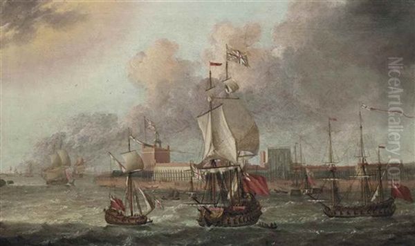 Ships Of The Fleet Off Garrison Point, Sheerness - view 1