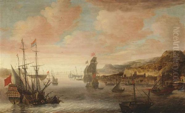 Ships In The Bay Of A Levantine Harbour - view 1