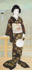 A Lady In The Cool Evening by Kiyoshi Kobayakawa