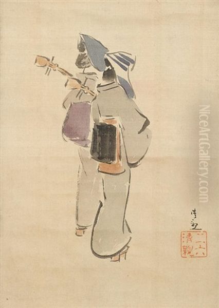 Two Musicians - view 1