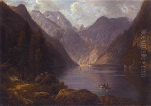 A Boating Party On The Konigsee - view 1