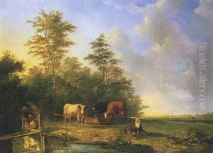 Paesaggio Con Mucche by Jan Kobell III