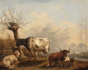 Landschaft Mit Vieh by Jan Kobell the Younger