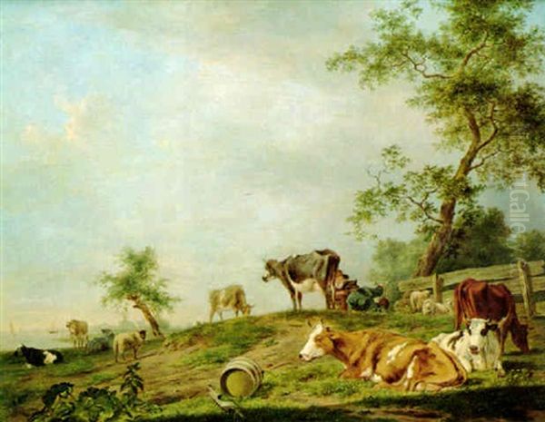 Cattle In A Meadow - view 1