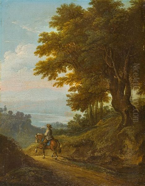 Reiter In Spatsommerlicher Landschaft - view 1