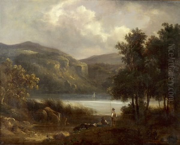Zwei Fischer Am See - view 1