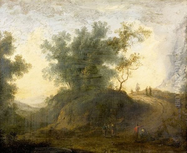 Abendliche Landschaft Mit Staffage - view 1