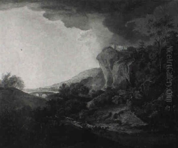 Landschaft Mit Aufziehendem Gewitter - view 1