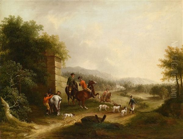 Landschaft Mit Einer Jagdgesellschaft - view 1