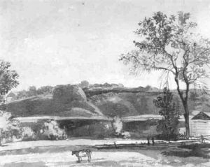 Landschaft Mit Kuh Bei Einem Schober by Franz Innocenz Kobell