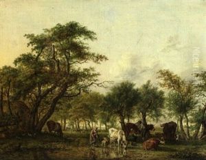 Cattle By A Stream Cattle By A Stream