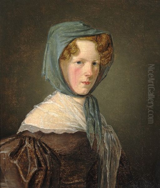 Portrait Of Margrethe Hahn, Married Stougaard - view 1