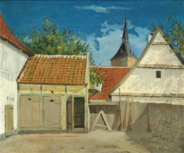 The Interior Of A Courtyard In Odense - view 1