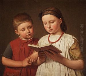 To Laesende Born (two Reading Children) To Laesende Born (two Reading Children)