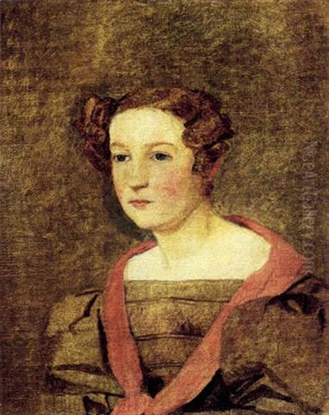 Portraet Af Antionette Kobke, Fodt Uldall, Kunstnerens Kusine - view 1