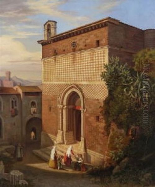 Vor Einer Italienischen Kirche - view 1
