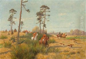 Riders On The Hunt by Georg Karl Koch