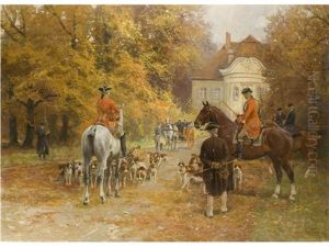 Ausritt Zur Parforce-jagd by Georg Karl Koch
