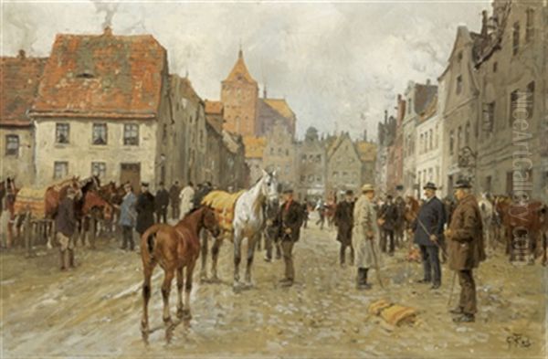 Pferdemarkt In Breslau - view 1