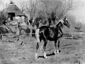 Ein Pferd Auf Der Weide by Georg Karl Koch
