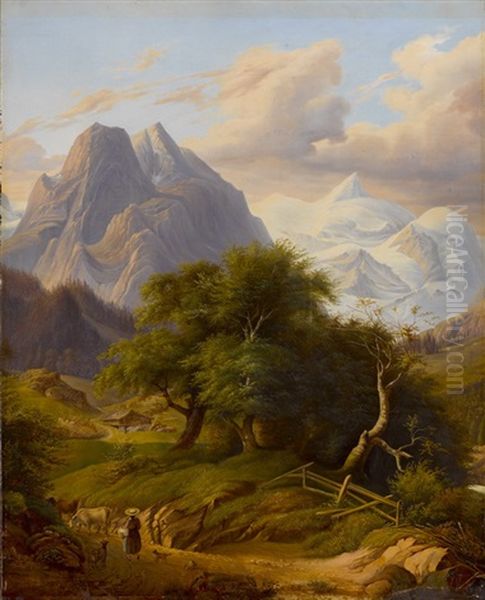 Ansicht Des Well- Und Wetterhorns - view 1