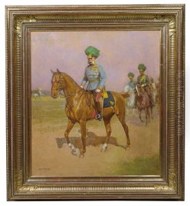 Kaiser Franz Joseph I. Auf Dem Manoverfeld by Ludwig Koch