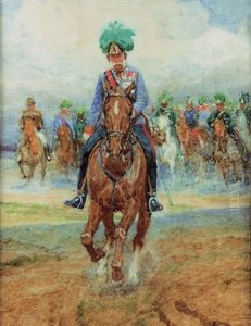Kaiser Franz Joseph Zu Pferd by Ludwig Koch